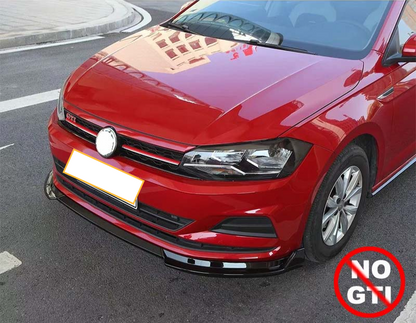 Black Splitter For VW Polo 2018-2021 (NOT GTI)