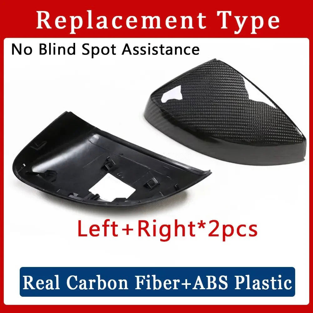 Real Carbon Fiber Mirror Cover for Audi A3 S3 RS3 8V 2014-2020