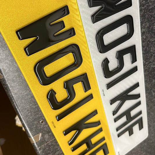 3D Gel Numberplate UK