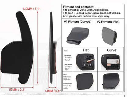 Carbon DSG Paddle Extension For Audi - Lxud Customz