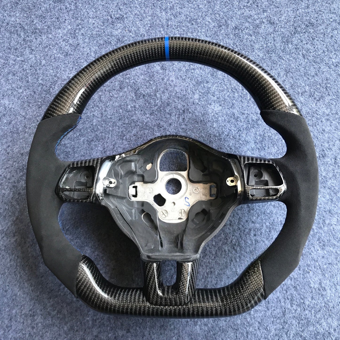 VW Golf MK6 GTI R Polo WRC Carbon Fiber Steering Wheel For Volkswagen - Lxud Customz