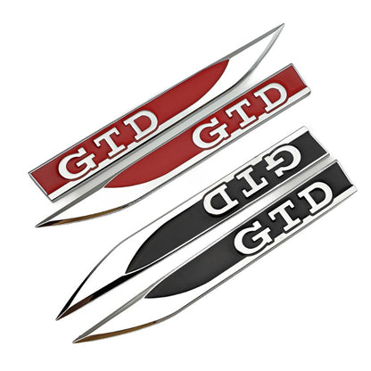 GTD/GTI/Rline/R Side Wing Badge For Volkswagen