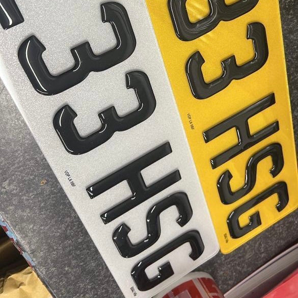 3D Gel Numberplate UK