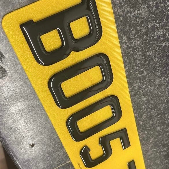 3D Gel Numberplate UK