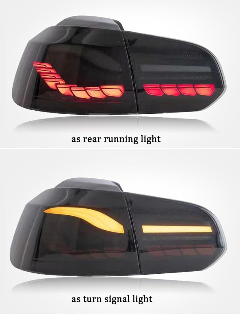 Golf 6 MK6 R20 2009 - 2013 Rear Tailight Dynamic Turn Signal - Lxud Customz