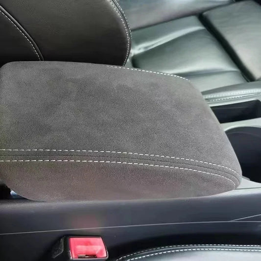 Suede armrest wrap cover For Audi A3 A4 A5 A6 A7 Q3 Q5