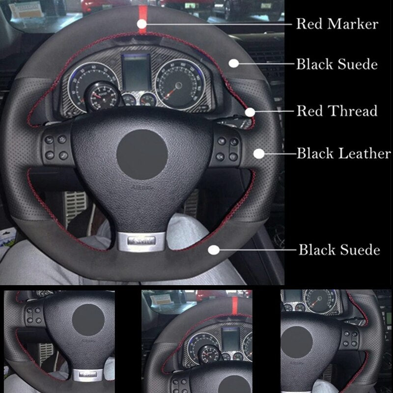 DIY Steering Wheel Cover Retrim Kit For Volkswagen MK5 Golf - Lxud Customz