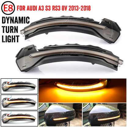 Audi A3 S3 8V RS3 Dynamic Scroll LED  2013 2014 2015 2016 2017 2018 2019 - Lxud Customz