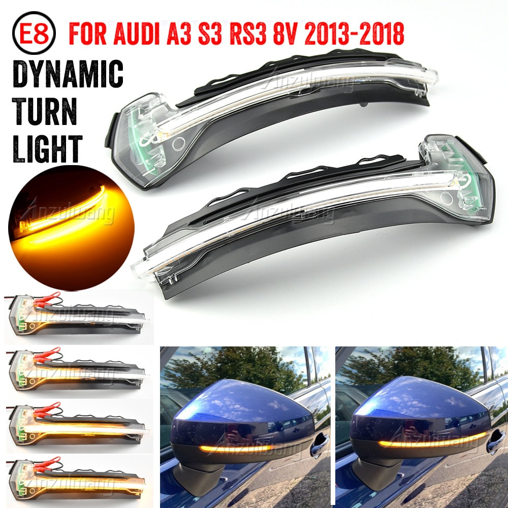 Audi A3 S3 8V RS3 Dynamic Scroll LED  2013 2014 2015 2016 2017 2018 2019 - Lxud Customz