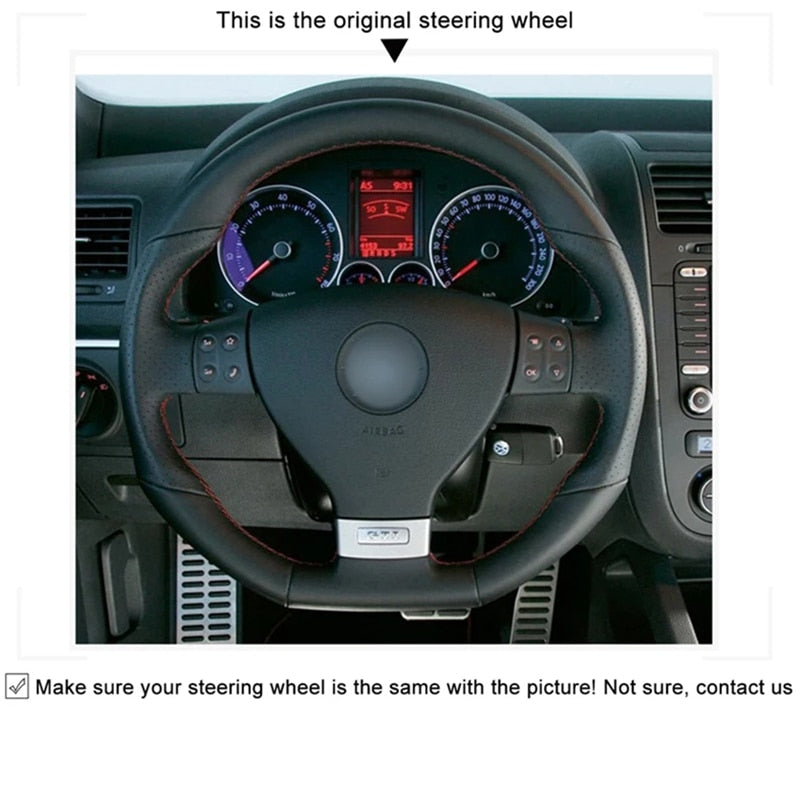 DIY Steering Wheel Cover Retrim Kit For Volkswagen MK5 Golf - Lxud Customz