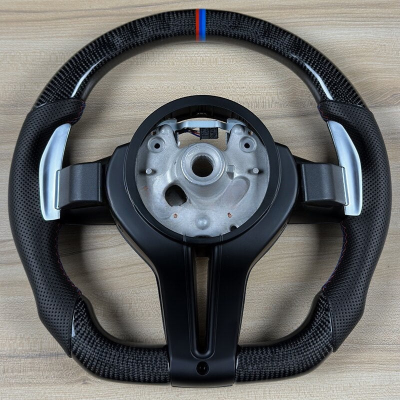 BMW F10 F15 F20 F30 F80 F82 M2 M3 M4 M5 1-7 Series X1 X2 X3 X4 X5 X6 Carbon Fiber Steering Wheel - Lxud Customz