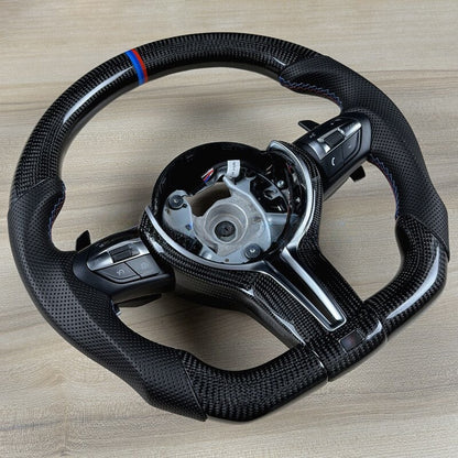 BMW F10 F15 F20 F30 F80 F82 M2 M3 M4 M5 1-7 Series X1 X2 X3 X4 X5 X6 Carbon Fiber Steering Wheel - Lxud Customz