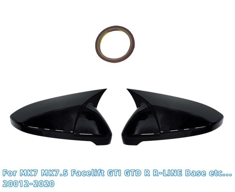 Golf MK6 MK7 7.5 GTI R GTD Base 2009-2020 2Pcs Side Mirror Cover Caps - Lxud Customz