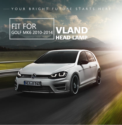 VLAND Golf Mk6 GTI/2010-2014 RHD Headlight - Lxud Customz