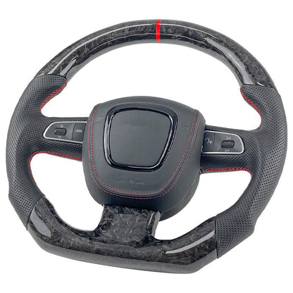 AUDI A3 A4 A5 carbon fiber steering wheel - Lxud Customz