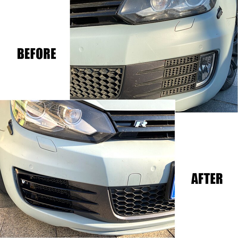 MK6 GTI GTD 2008-2012  Grill Fog Light Cover - Lxud Customz