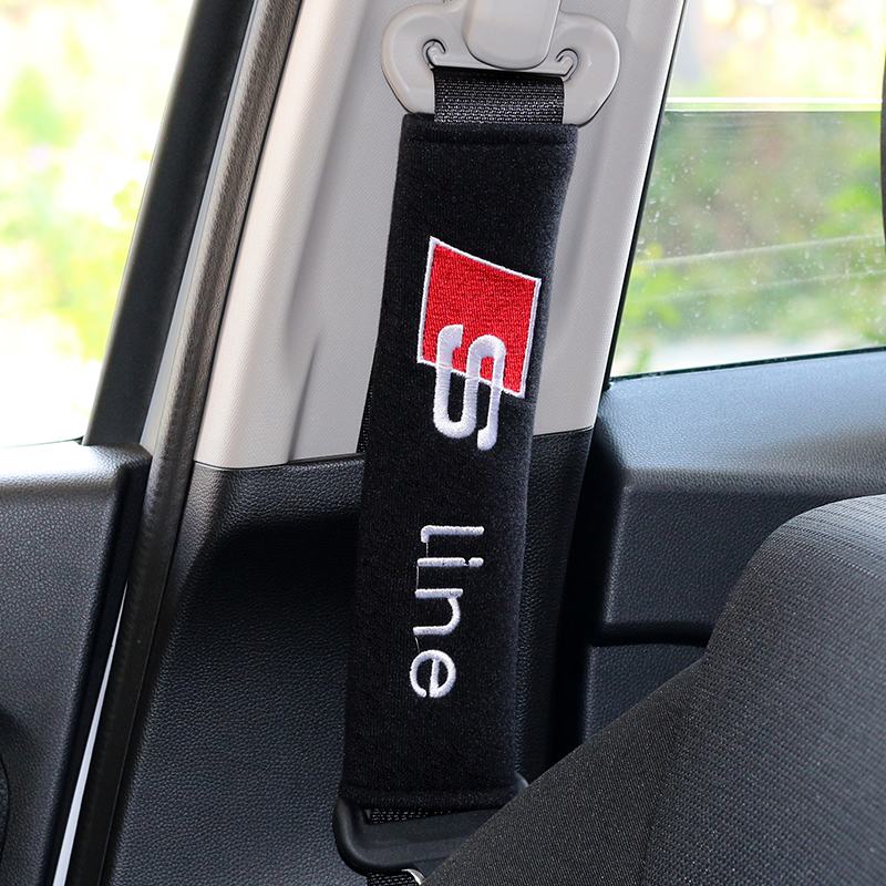 2PCS Car Seatbelt Shoulder Pad For Audi - Lxud Customz