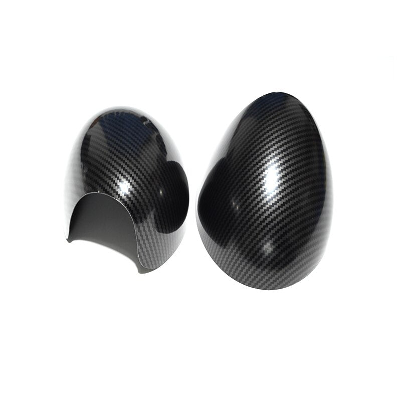 Black Flag Rear View Mirror Cap Covers For Mini Cooper S Hatchback R50 R52 R53 - Lxud Customz