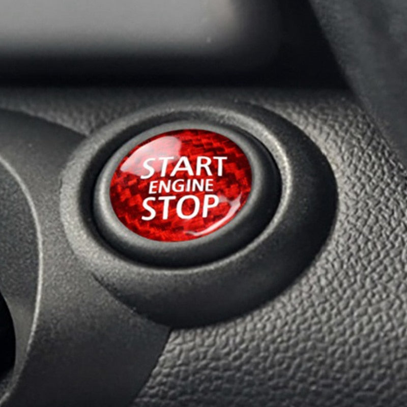 Carbon Fiber Engine Start Stop Button for Mini Cooper R55 R56 R57 R58 R59 R60 R61 - Lxud Customz