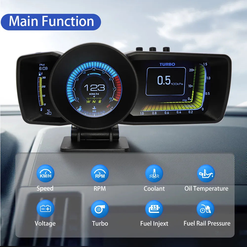 NEW Digital Smart Boost Gauge OBD2