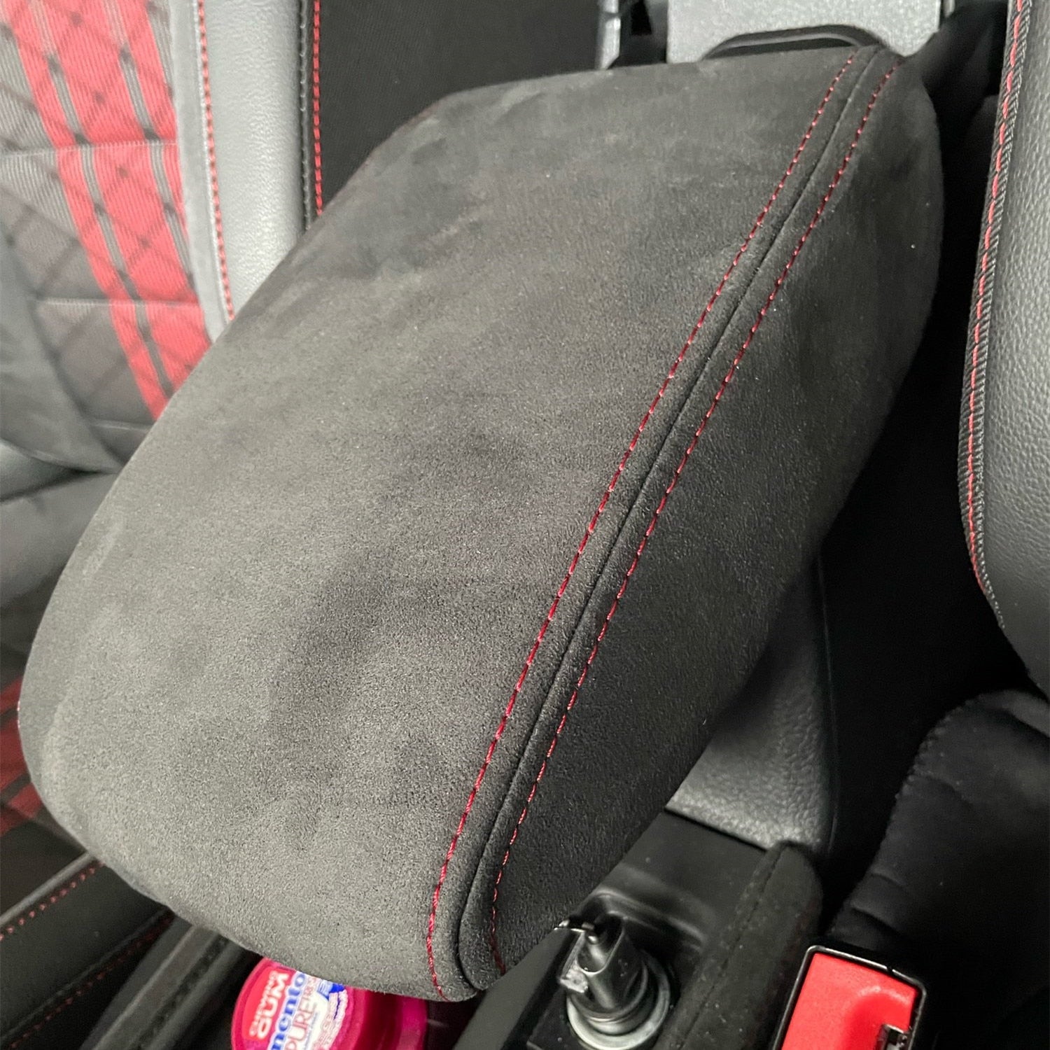 Suede armrest wrap cover For VW Scirocco GOLF 7 8 6 5 POLO - Lxud Customz