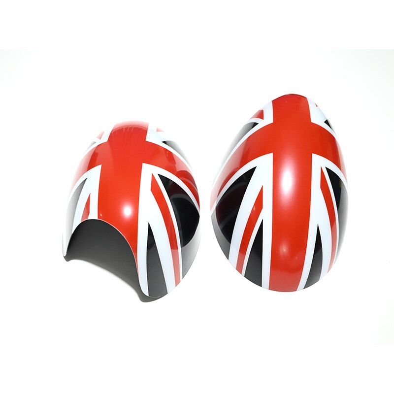 Black Flag Rear View Mirror Cap Covers For Mini Cooper S Hatchback R50 R52 R53 - Lxud Customz