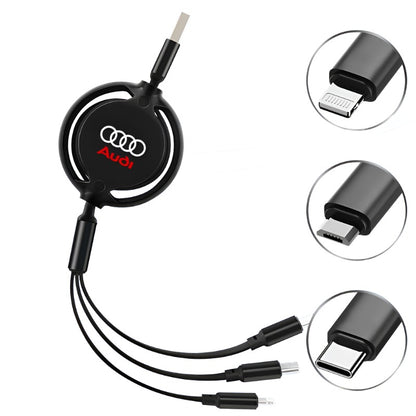 3 in 1 USB Quick Charge Cable For AUDI - Lxud Customz