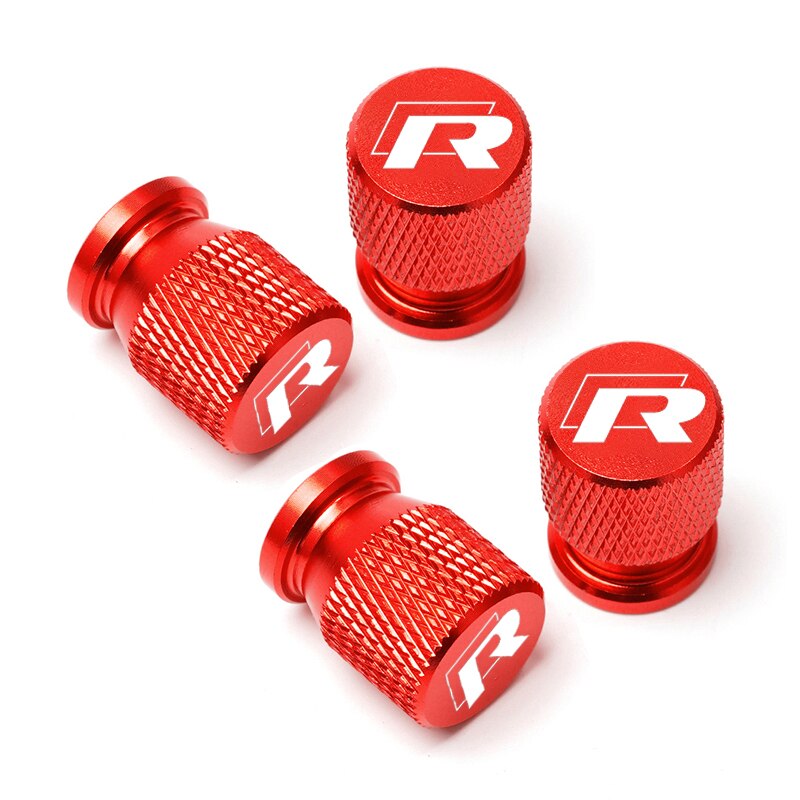 Volkswagen R / RLine Dust Tire Valve Caps - Lxud Customz