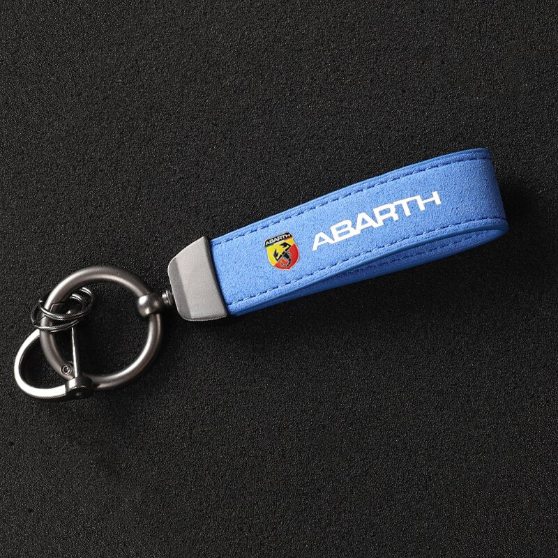 Suede Keychain For Abarth - Lxud Customz