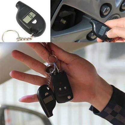 Digital Tire Pressure Gauge Keychain