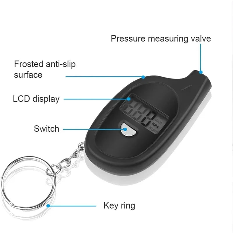 Digital Tire Pressure Gauge Keychain