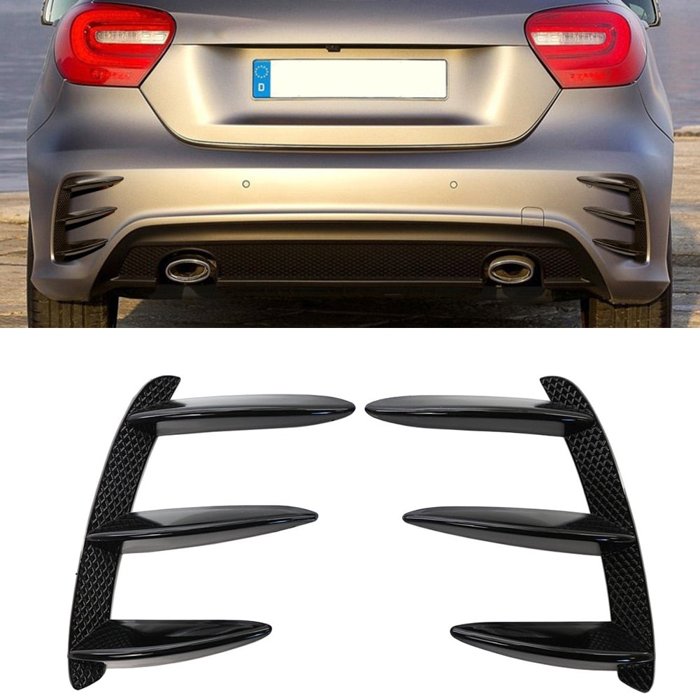 Mercedes Benz W176 A Class Car Rear Bumper Canards - Lxud Customz