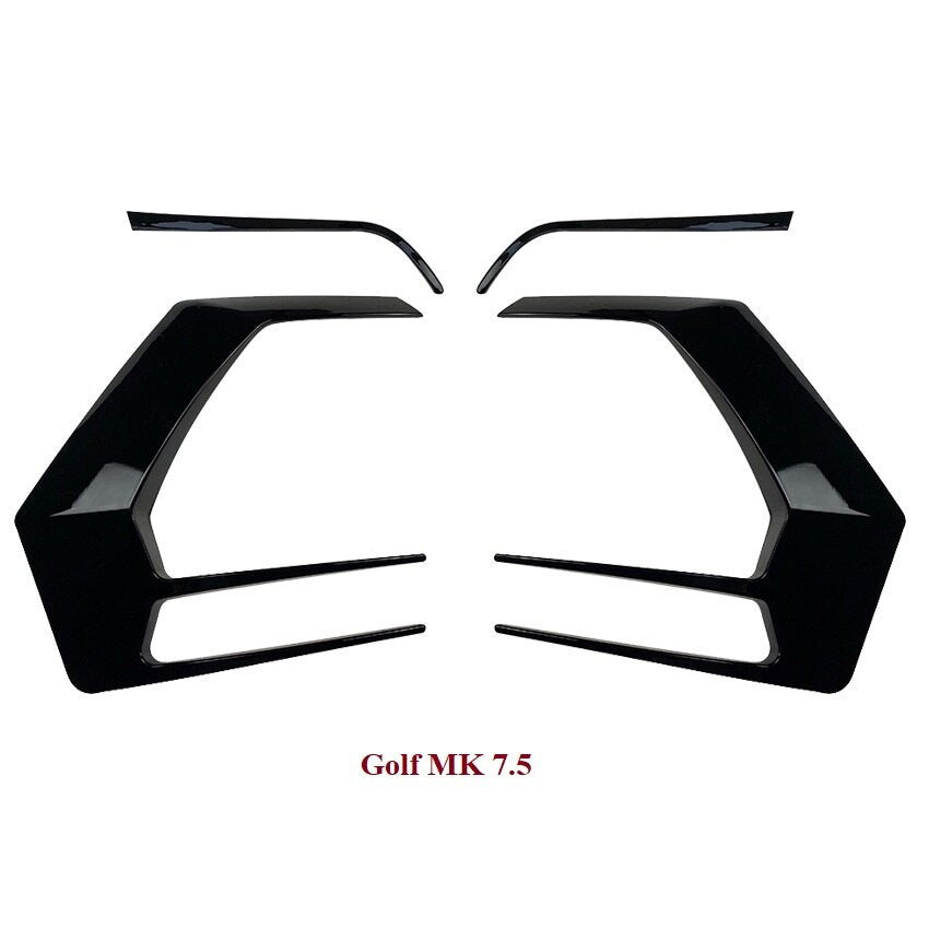 VW Golf 7 7.5 MK7 MK7.5 Rear Bumper Extension Diffuser TSI TDI GTI GTD GTE R 2013-2020 - Lxud Customz