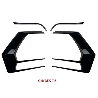 VW Golf 7 7.5 MK7 MK7.5 Rear Bumper Extension Diffuser TSI TDI GTI GTD GTE R 2013-2020 - Lxud Customz