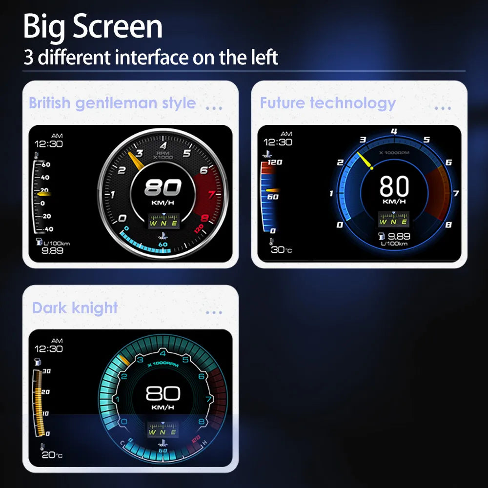 NEW Digital Smart Boost Gauge OBD2