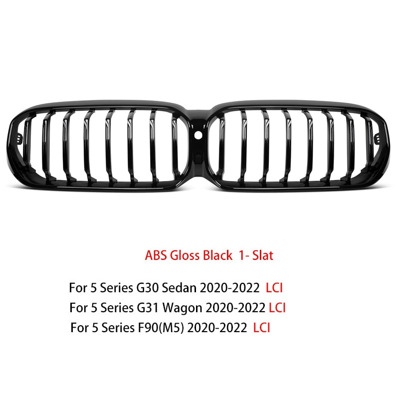 Front Black Grill for BMW THE 5 Series G30 G31 F90 (M5) LCI - Lxud Customz