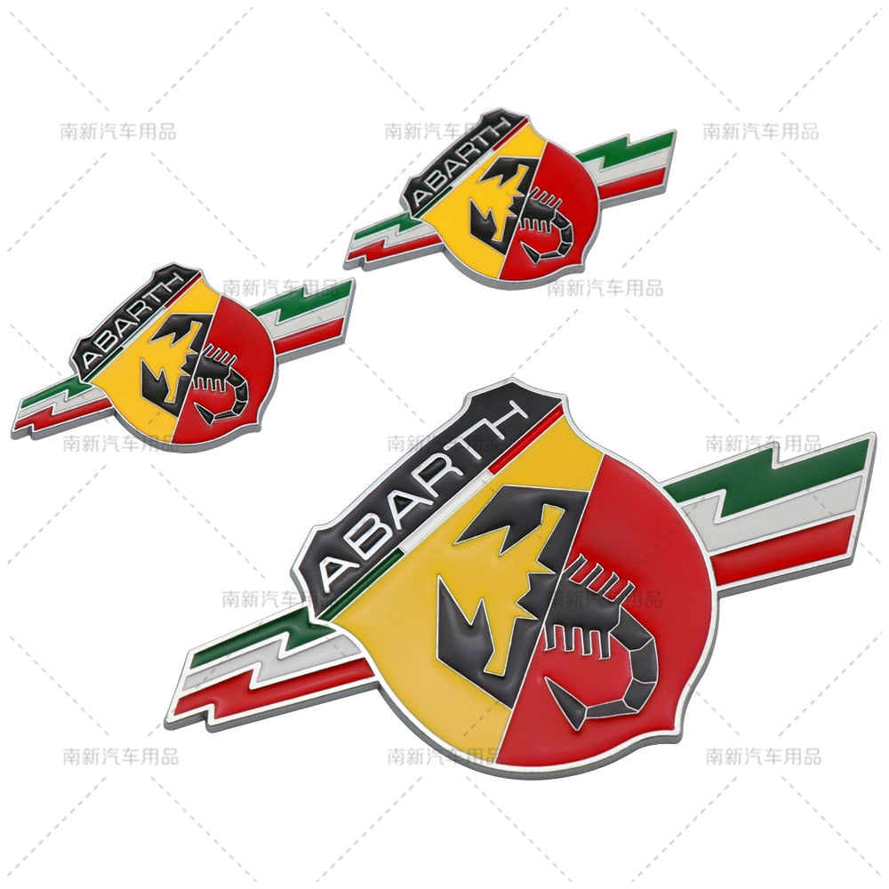 3D Car Abarth Metal Badge Emblem - Lxud Customz