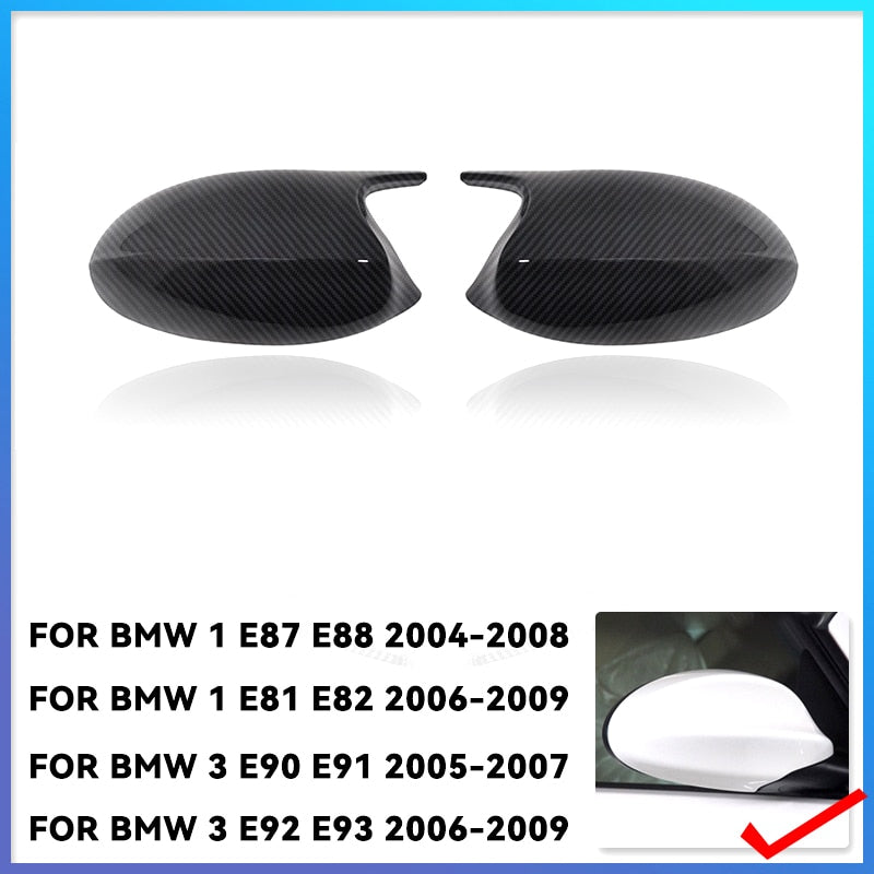 Side Mirror Cover Cap For BMW E81/82 E87/88E90-E93 M3 Style - Lxud Customz