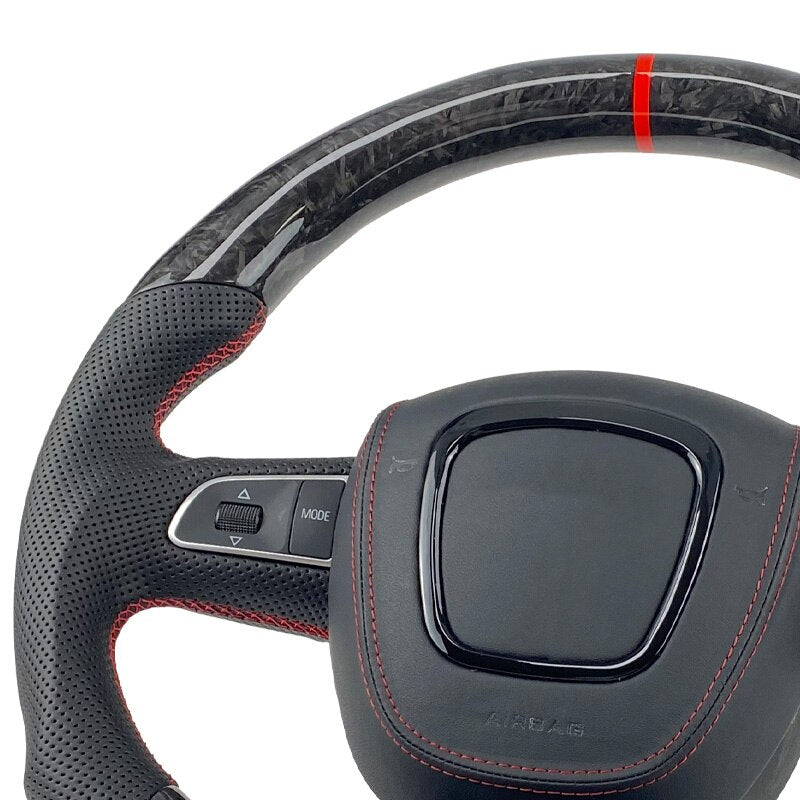 AUDI A3 A4 A5 carbon fiber steering wheel - Lxud Customz