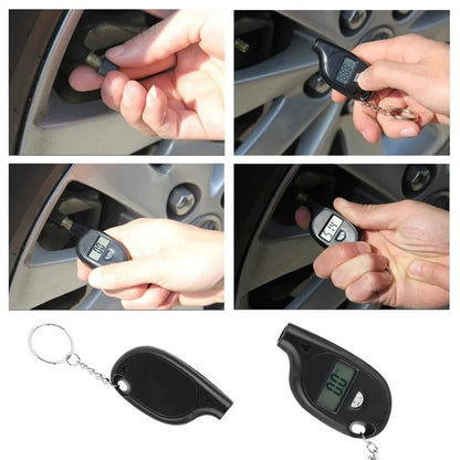 Digital Tire Pressure Gauge Keychain