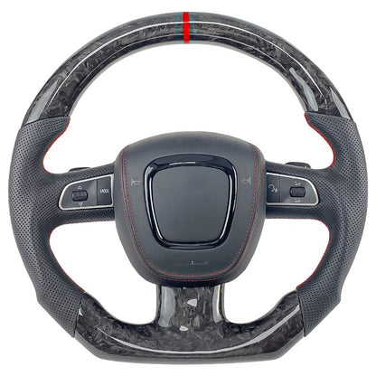 AUDI A3 A4 A5 carbon fiber steering wheel - Lxud Customz