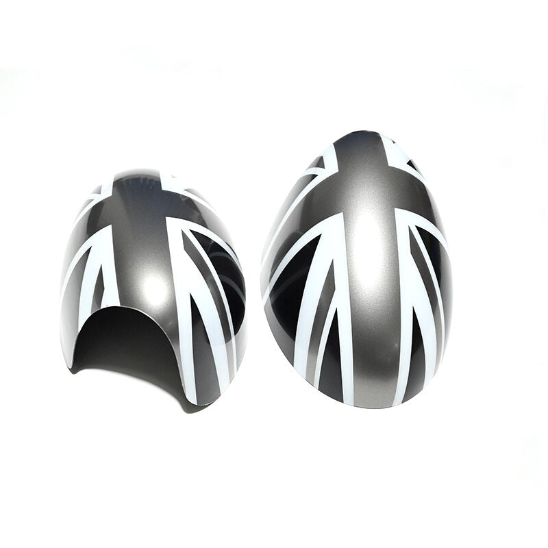 Black Flag Rear View Mirror Cap Covers For Mini Cooper S Hatchback R50 R52 R53 - Lxud Customz