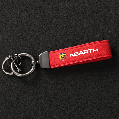 Suede Keychain For Abarth - Lxud Customz