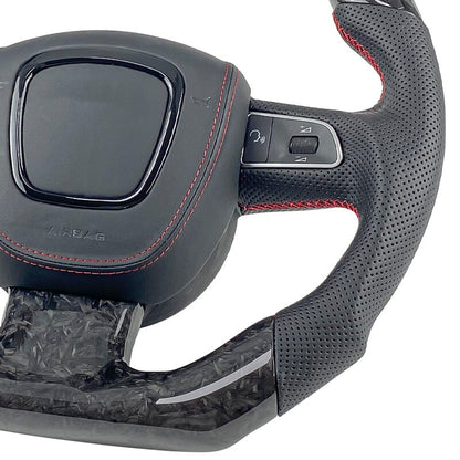 AUDI A3 A4 A5 carbon fiber steering wheel - Lxud Customz