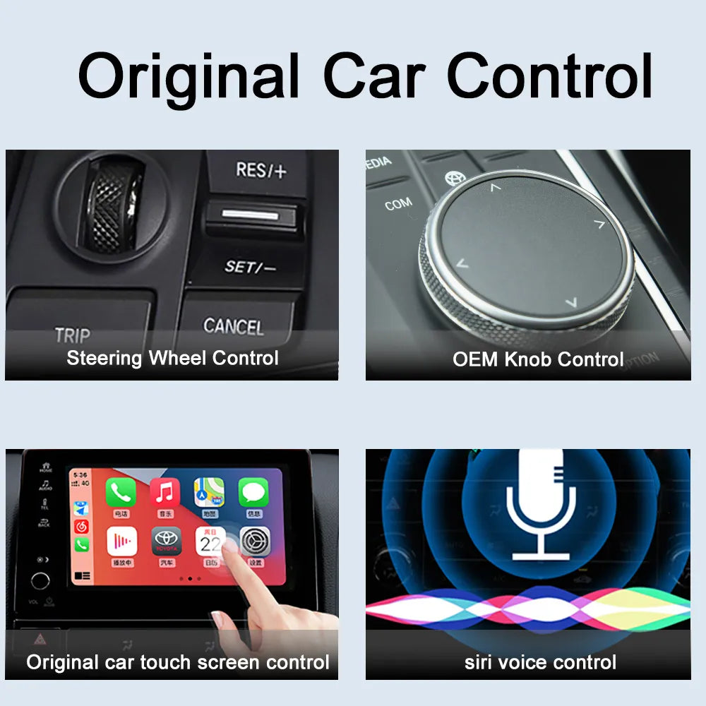 Wired to Wireless Apple CarPlay Adapter for OEM Headunit