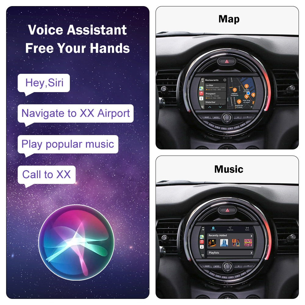 Wireless Apple CarPlay/Android Auto for Mini R55-R61 F54-F57 - Lxud Customz