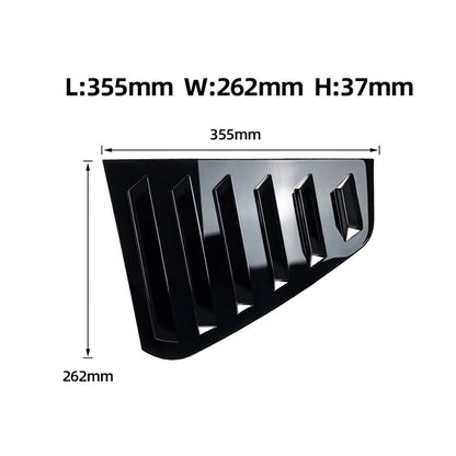 2Pcs Carbon Fiber Car Side Window Triangle Shutter Rear Triangle Window Spoiler Louver Shutter Cover For Golf 7 MK7 2013-2019 - Lxud Customz