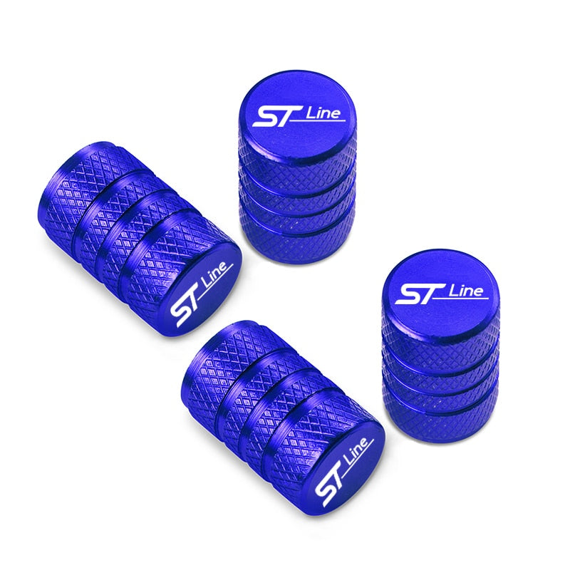 Ford ST/ST Line Dust Tire Valve Caps - Lxud Customz