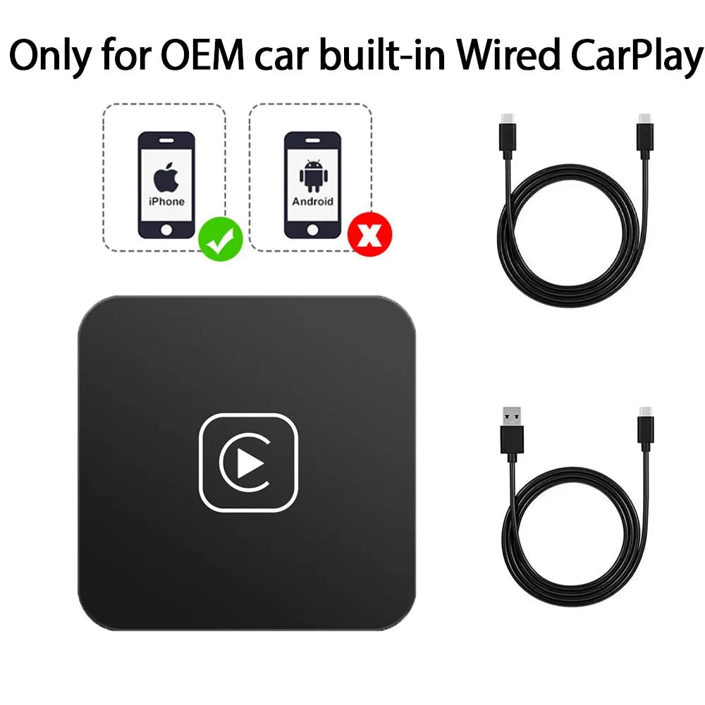 Wired to Wireless Apple/Andriod CarPlay Adapter for OEM Headunit