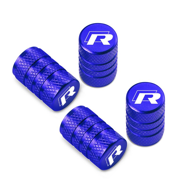 Volkswagen R / RLine Dust Tire Valve Caps - Lxud Customz